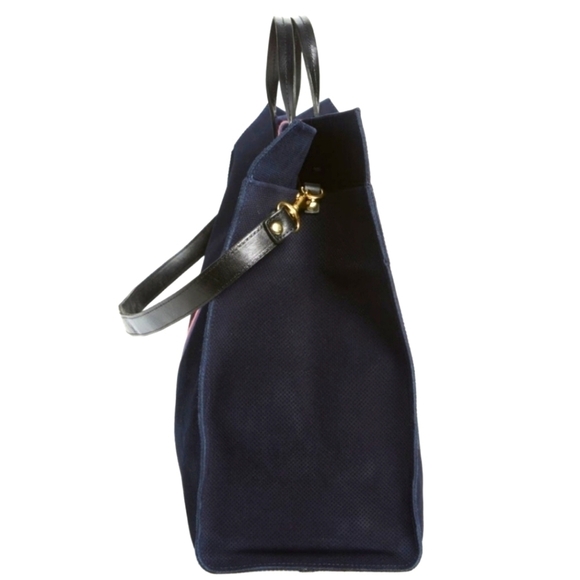 Clare V Perforated Suede Tote - Picture 4 of 8